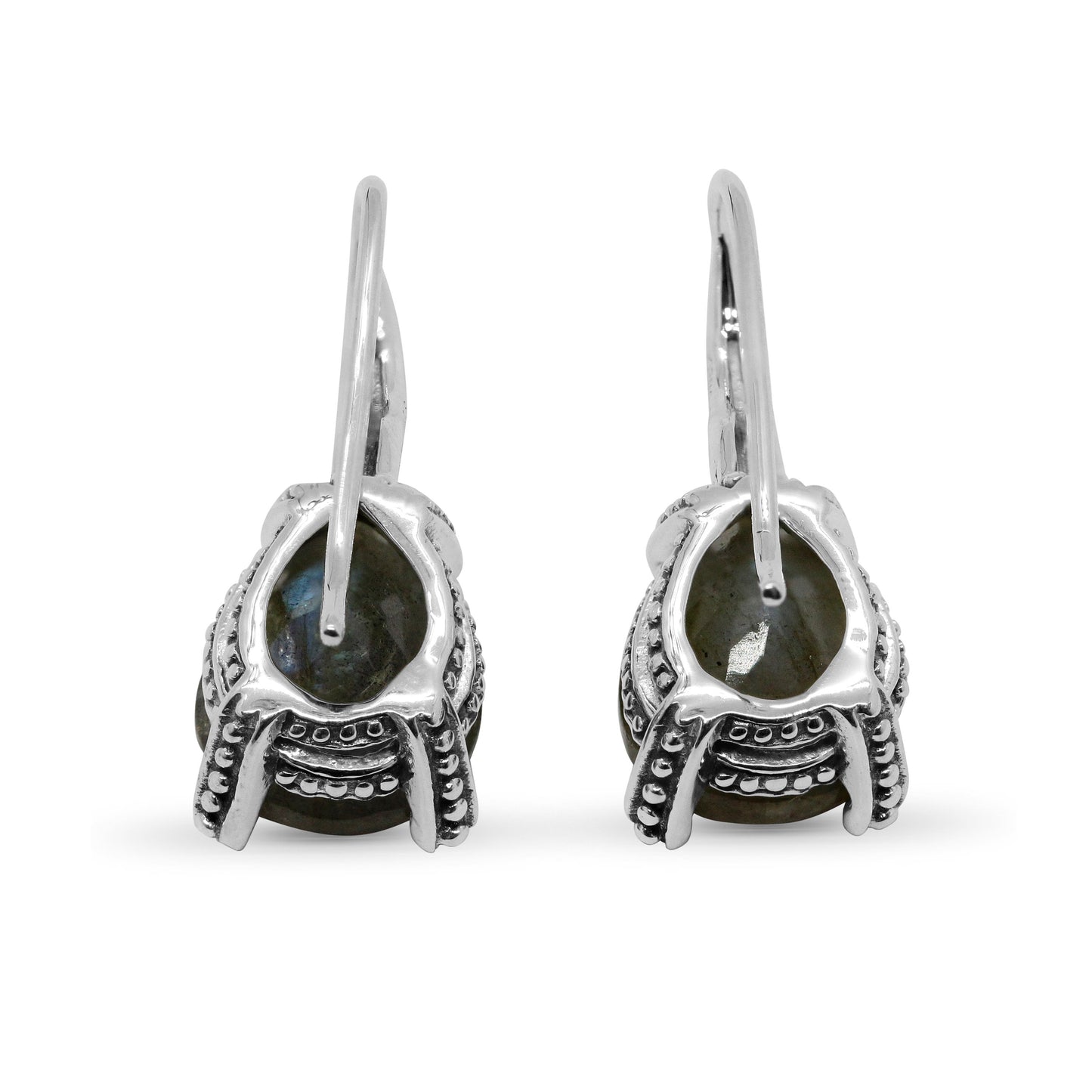Garden of Stephen 8.85ct Labradorite Earrings in Sterling Silver