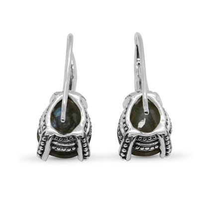 Garden of Stephen 8.85ct Labradorite Earrings in Sterling Silver