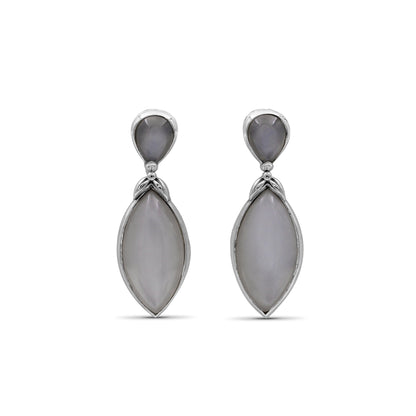 Garden of Stephen Moonstone Earring in Sterling Silver