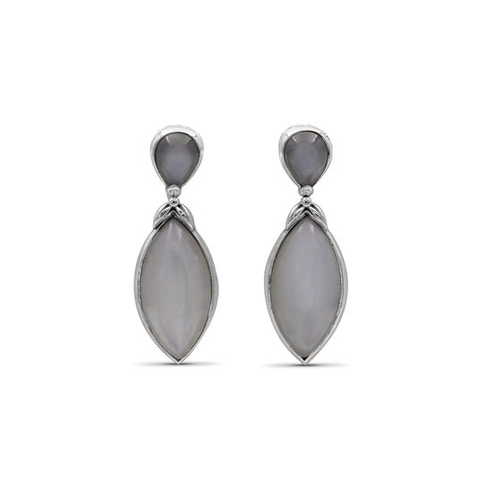 Garden of Stephen Moonstone Earring in Sterling Silver