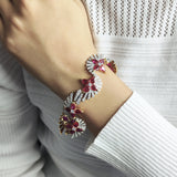 Sunray Ruby 21.90ct and Diamond 7.30ct Bracelet in 18K Gold