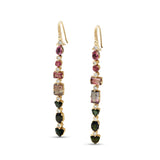 Luxury Tourmaline 11ct and Diamond 0.55ct Earring in 18K Gold