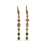 Luxury Tourmaline 11ct and Diamond 0.55ct Earring in 18K Gold