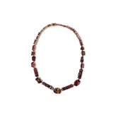 Luxury Faceted and Natural Formation Pink Tourmaline and Diamond 0.90ct Necklace in 18K Gold