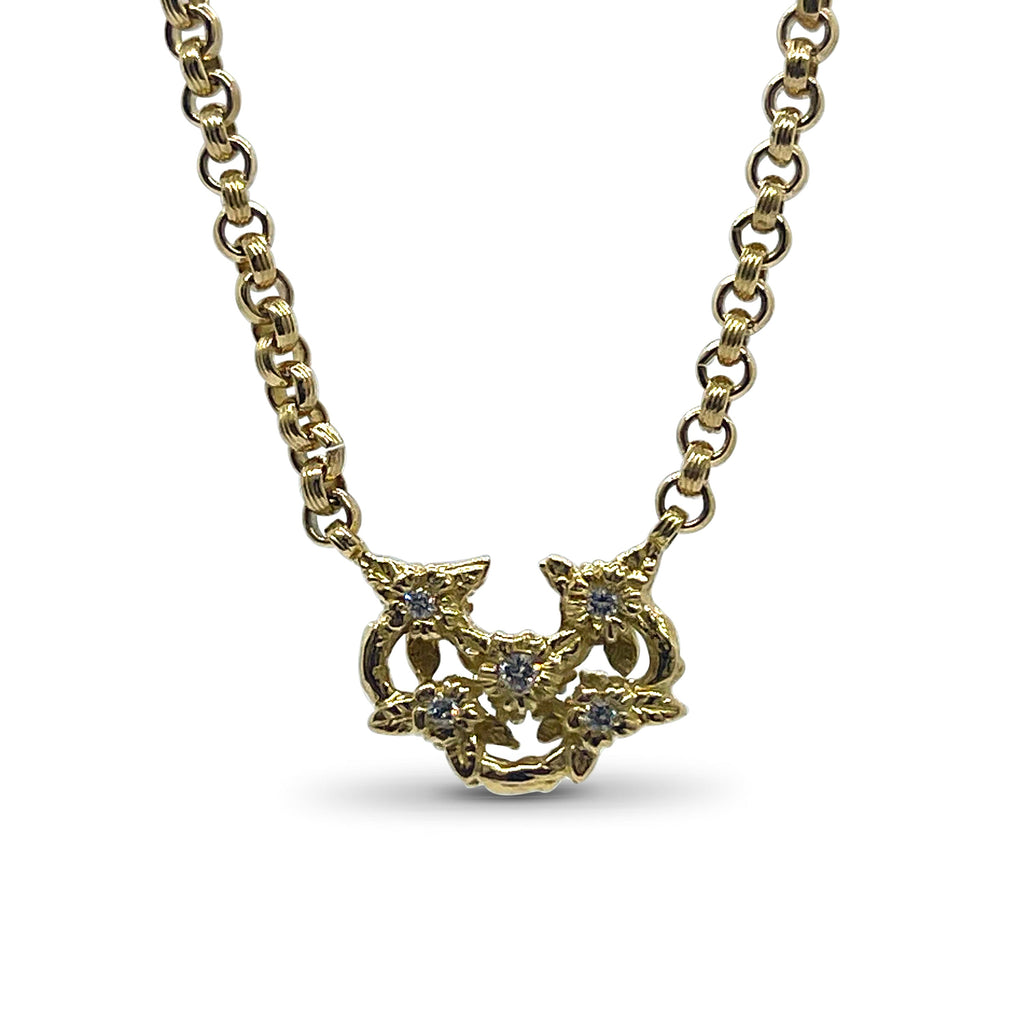 Luxury Diamond Necklace in 18K Gold