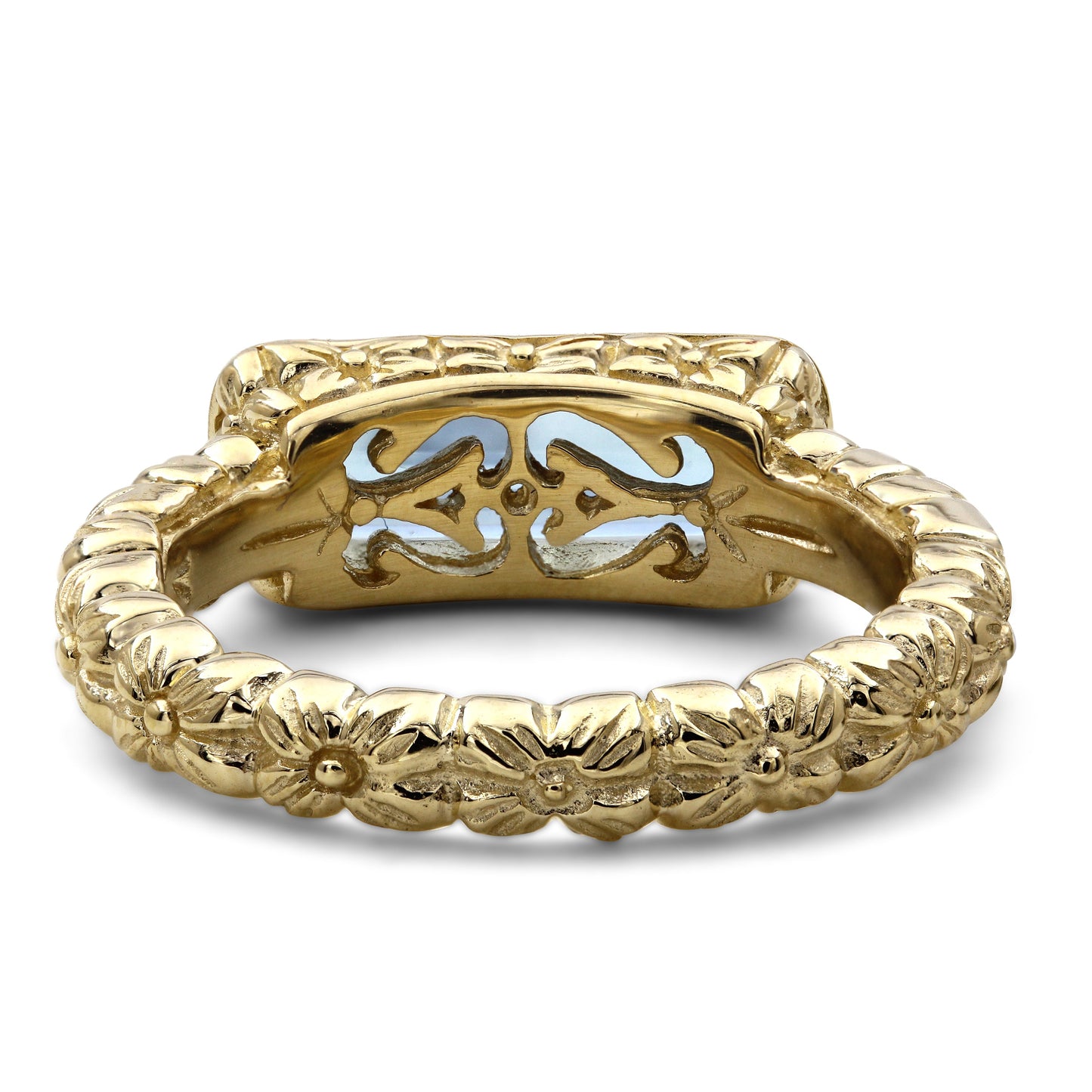 Luxury Blue Topaz 2.50ct Ring in 18K Gold