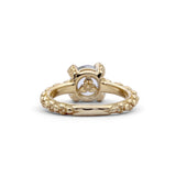 Luxury 8MM Aquamarine Ring in 18K Gold