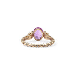 Luxury Pink Sapphire and Diamond 0.20ct Ring in 18K Gold
