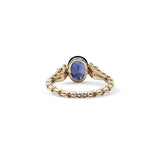 Luxury Blue Sapphire and Diamond 0.20ct Ring in 18K Gold