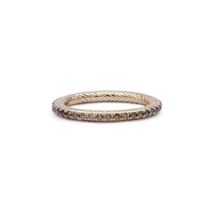 Luxury Champagne Diamond 0.55Ct Band in 18K Gold