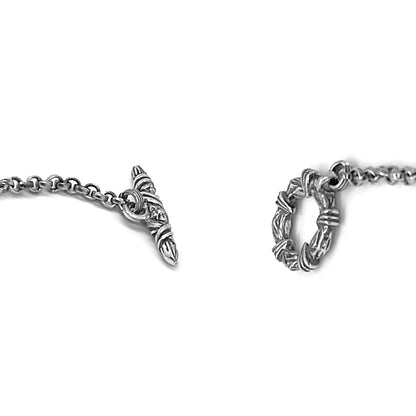 Garden of Stephen Opal Dendrite Link Chain Necklace in Sterling Silver