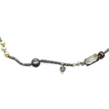Pearlicious Multi-Hued Pearl and Faceted Tahitian Mother of Pearl Necklace in Sterling Silver