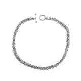 Orogento Hand Woven Chain Necklace in Sterling Silver