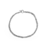 Orogento Hand Woven Chain Necklace in Sterling Silver