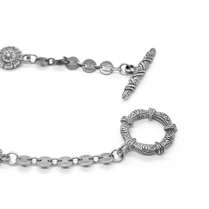 Terraquatic Multi-Hued Pearl Necklace in Sterling Silver