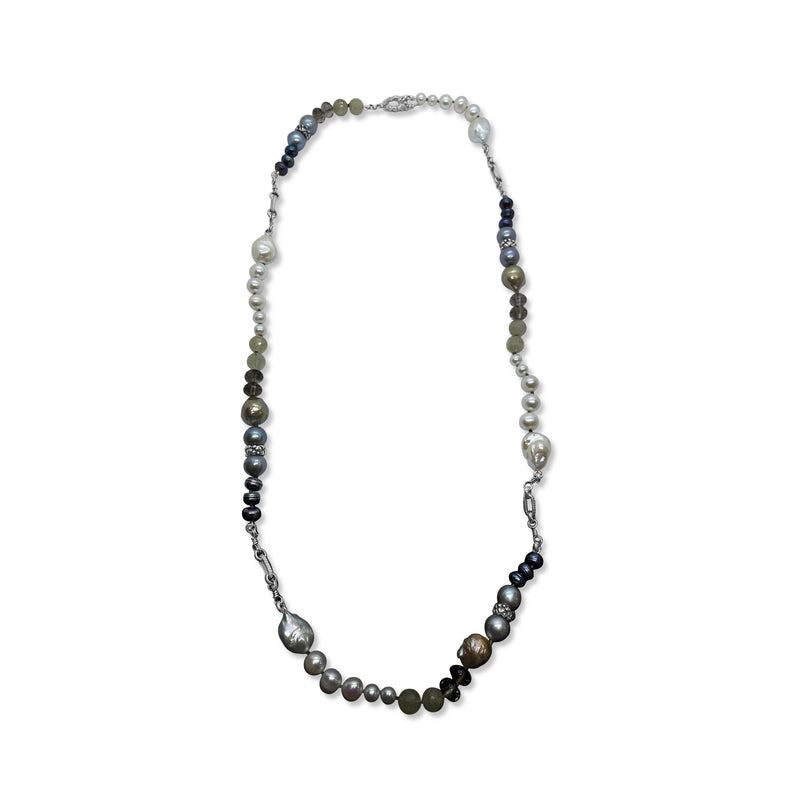 Stephen Dweck スティーブンデュエック オパールneck アメジスト Garden of Stephen Amethyst Phosphosiderite Natural Quartz