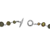 Terraquatic Multi Size Multi Stones Necklace in Sterling Silver