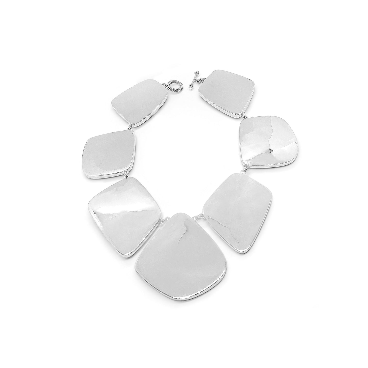 One of a Kind Tibeatean Turquoise, 18K Gold, and Sterling Silver Necklace