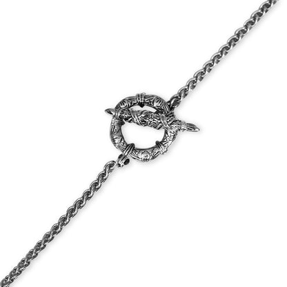 One of a Kind 32.85ct Laguna Agate Galactical Amethyst and Amethyst Bead Pendant in Sterling Silver with 18K Gold Adam