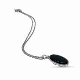 Garden of Stephen Black Onyx Reversible Necklace in Sterling Silver