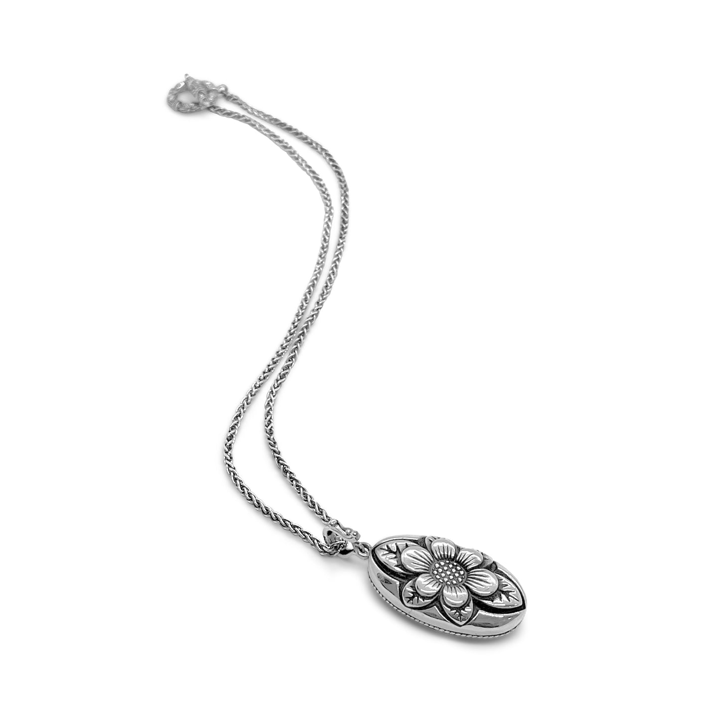 Garden of Stephen Tiger Eye Reversible Necklace in Sterling Silver