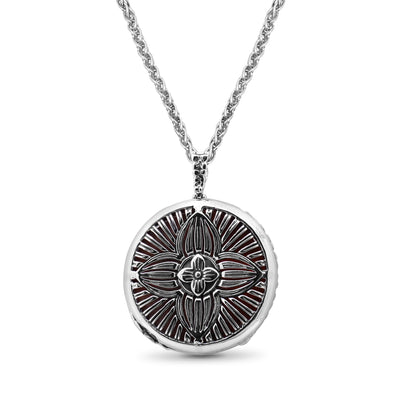 Garden of Stephen Rhodochrosite Reversible Pendant in Sterling Silver