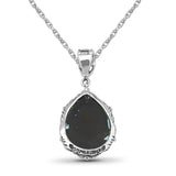 Garden of Stephen Natural Quartz and Mother of Pearl Pendant in Sterling Silver