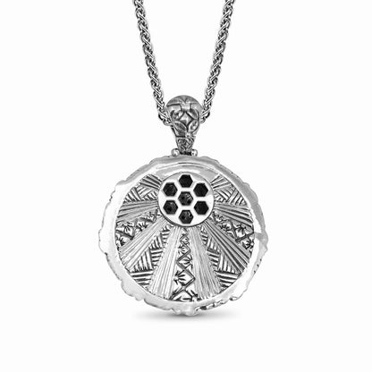 Kyoto Black Diamond 0.50ct Pendant in Sterling Silver