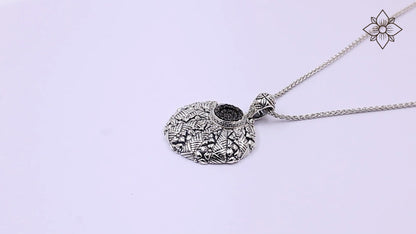 Kyoto Black Diamond 0.50ct Pendant in Sterling Silver