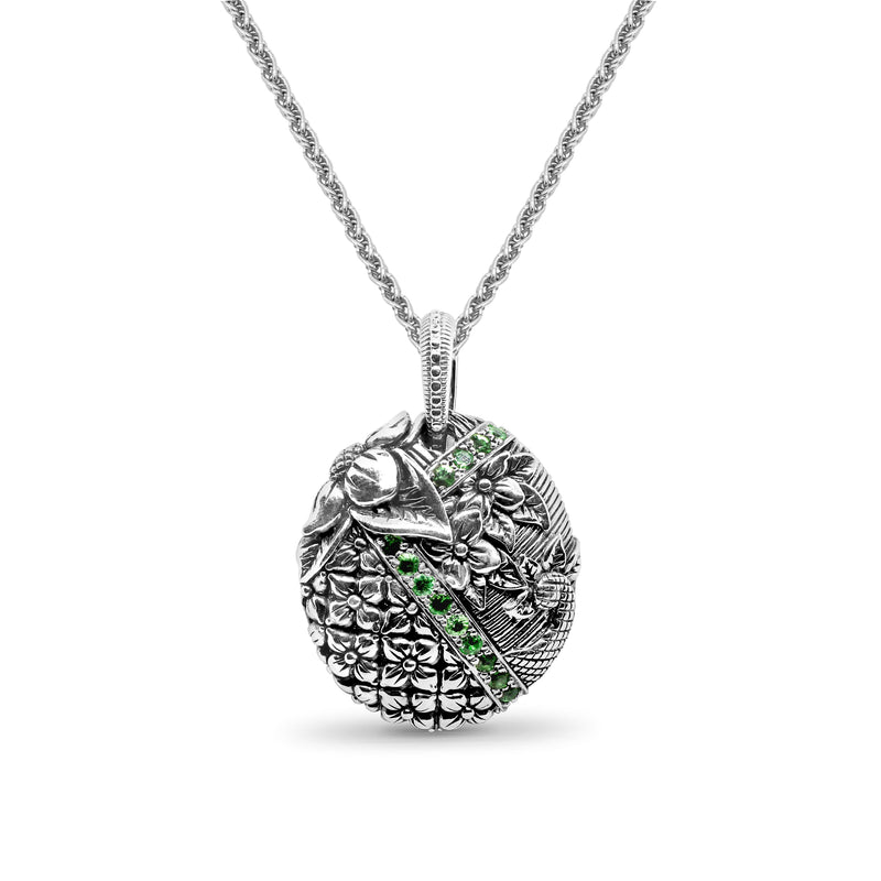 Kyoto Tsavorite 0.50ct Pendant in Sterling Silver