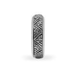 Kyoto Engraved Sterling Silver Band