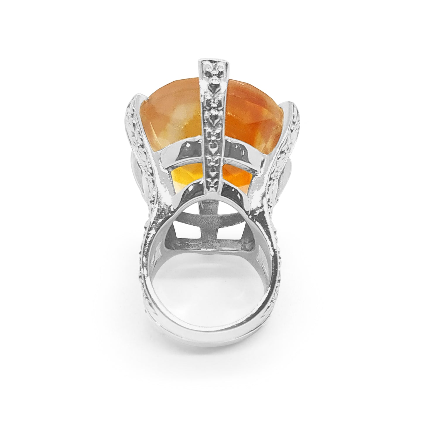 Garden of Stephen Natural Quartz and Agate Ring in Sterling Silver
