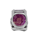 Garden of Stephen Natural Quartz Purple Agate Ring in Sterling Silver