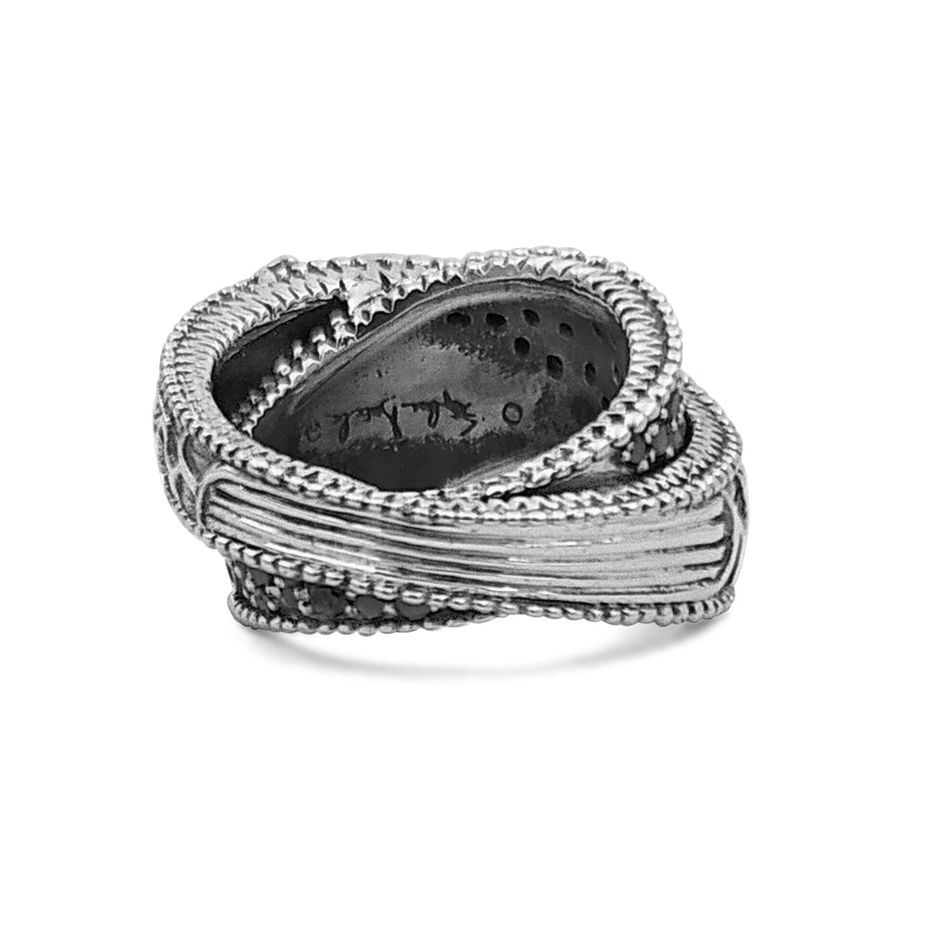 Kyoto Black Diamond 1.40ct Ring in Sterling Silver