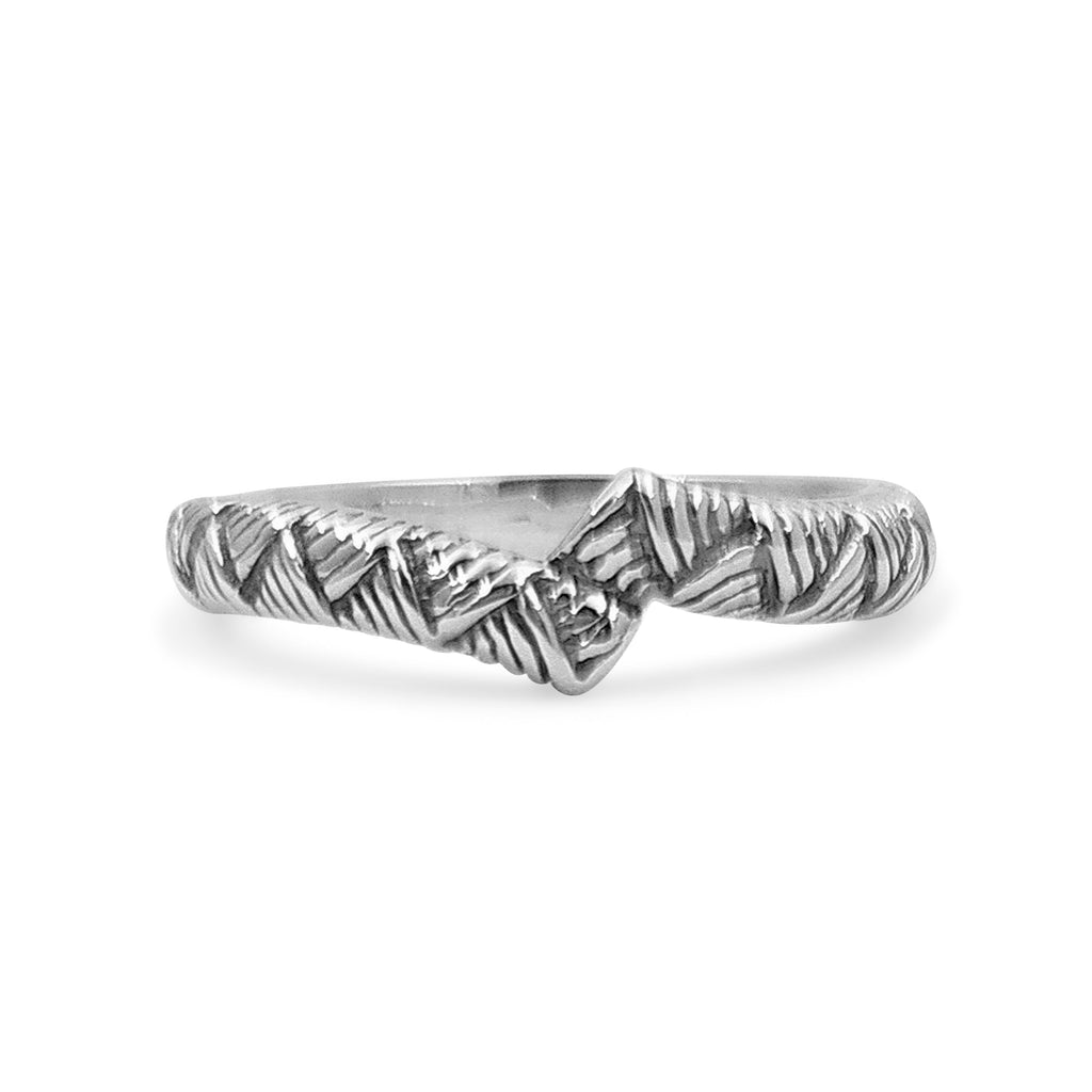 Kyoto Engraved Sterling Siver Band