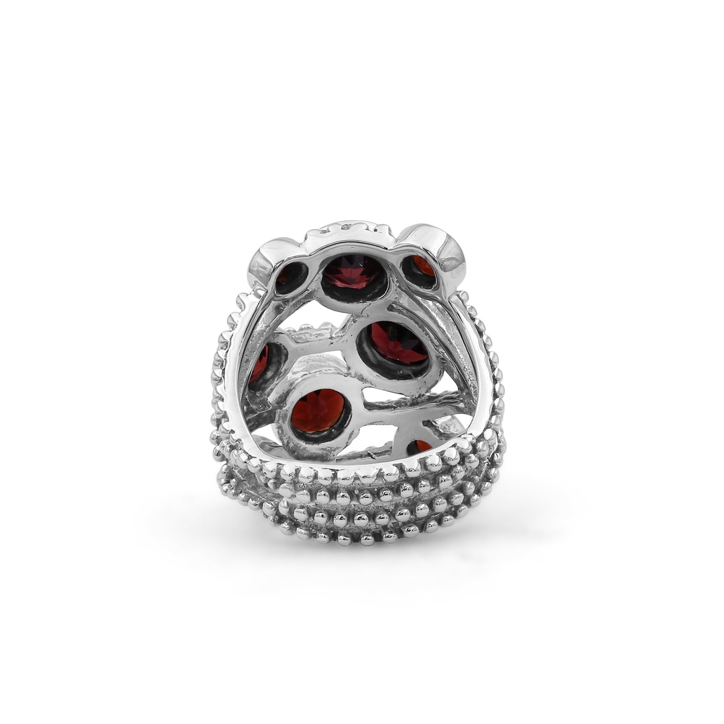 Garden of Stephen 4.65ct Garnet Ring in Sterling Silver