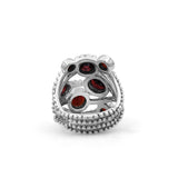 Garden of Stephen 4.65ct Garnet Ring in Sterling Silver