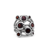 Garden of Stephen 4.65ct Garnet Ring in Sterling Silver