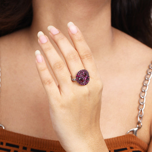 Garden of Stephen Rhodolite Garnet Ring in Sterling Silver