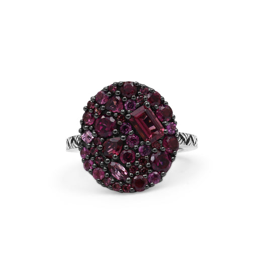Garden of Stephen Rhodolite Garnet Ring in Sterling Silver