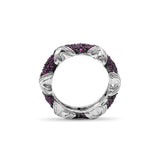 Garden of Stephen Ruby Pave Ring in Sterling Silver