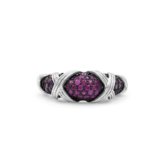 Garden of Stephen Ruby Ring in Sterling Silver