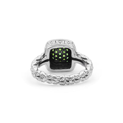 Garden of Stephen Chrome Diopside Ring in Sterling Silver