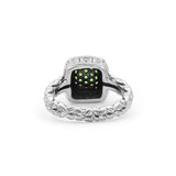 Garden of Stephen Chrome Diopside Ring in Sterling Silver