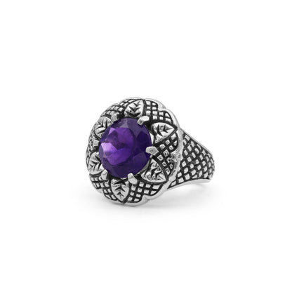 Garden of Stephen Amethyst Ring in Sterling Silver