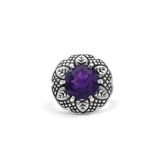 Garden of Stephen Amethyst Ring in Sterling Silver