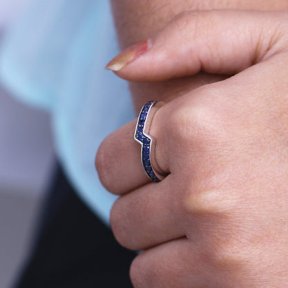 Kyoto Blue Sapphire 1.35ct Ring in Sterling Silver