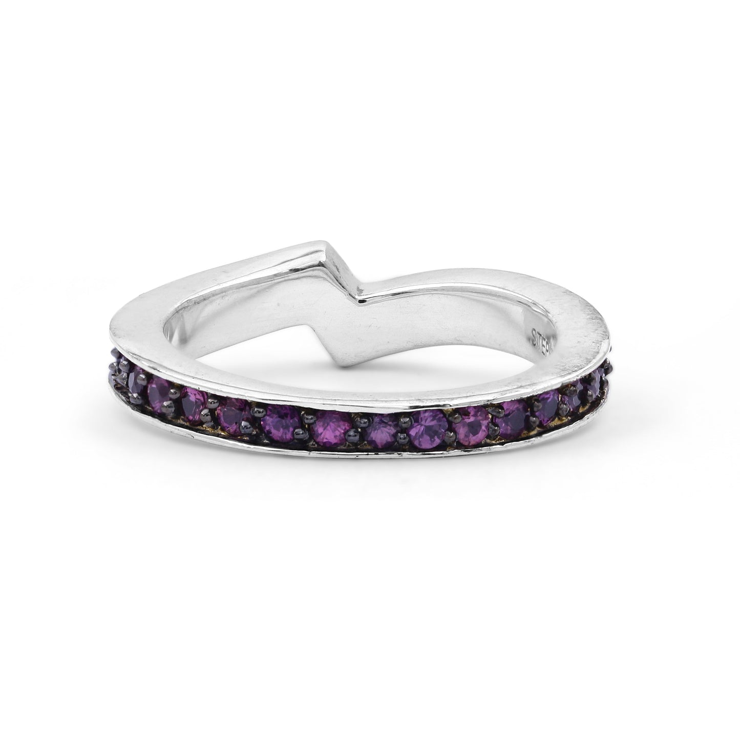 Kyoto Pink Sapphire 1.25ct Ring in Sterling Silver
