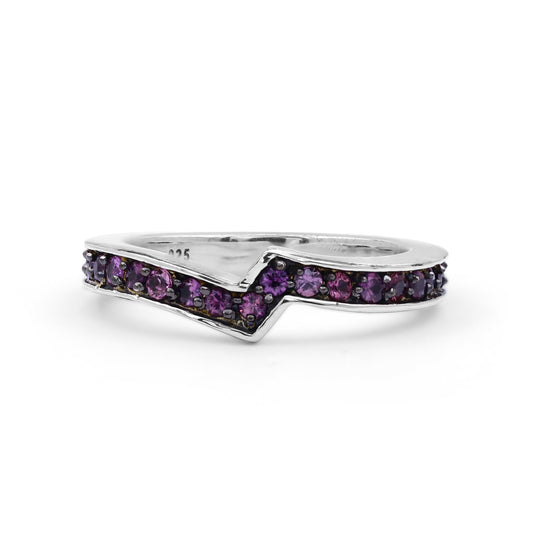 Kyoto Pink Sapphire 1.25ct Ring in Sterling Silver