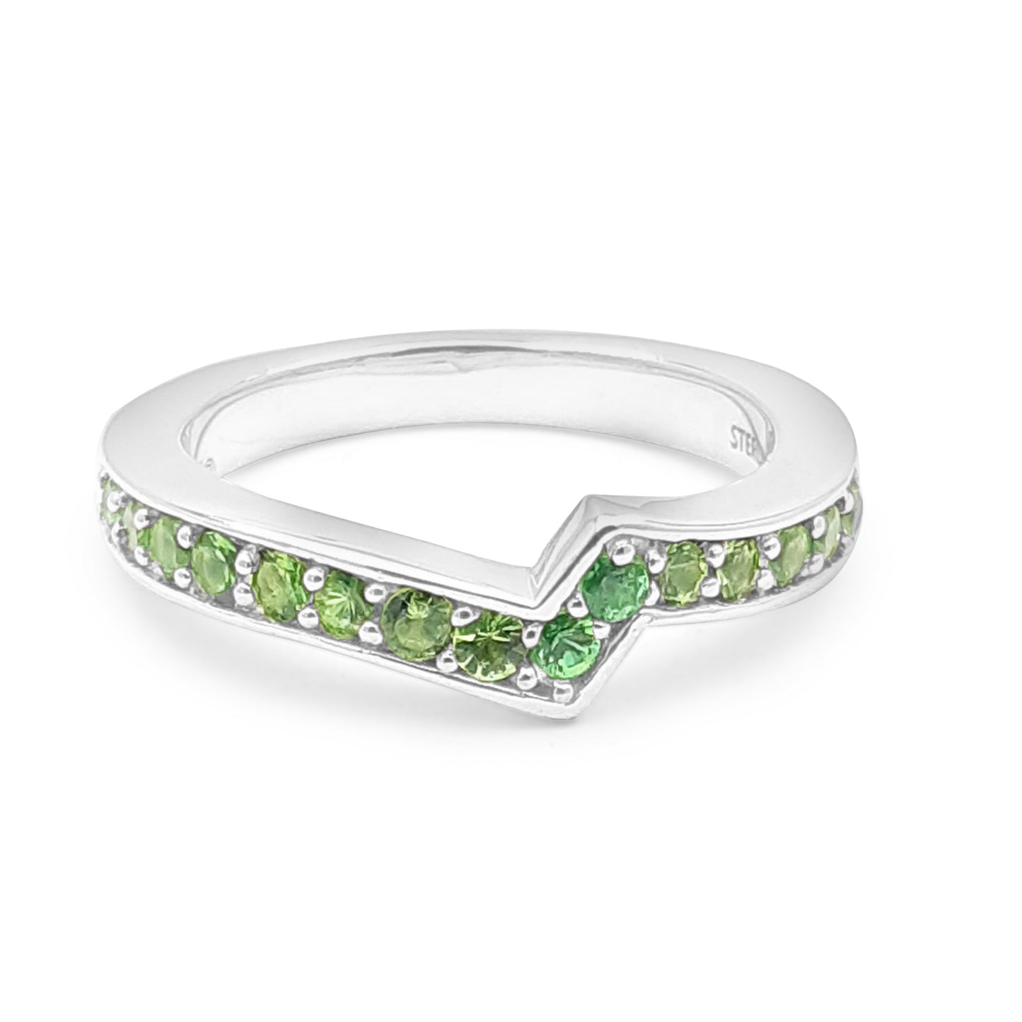 Kyoto Tsavorite 1.35ct Ring in Sterling Silver